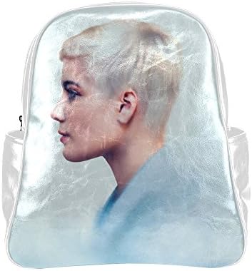 Seallm Unisex Halsey Electropop Singer Art White Multi Pocket Backpack