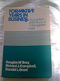 Formative years in business : a long-term AT & T study of managerial lives