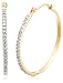 Jewelry : 14k Yellow Gold Diamond Hoop Earrings (1/4 cttw, LM Color, I2-I3 Clarity)
