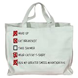 HUG MY GREATER SWISS MOUNTAIN DOG CHECKLIST Totebag (Cotton Tote / Bag)