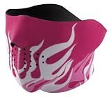 Zan Headgear Half Face Neoprene Mask Flames Pink/White One Size Fits All OSFA WNFM017H