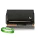 Quality BLACK Xperia Play Leather Case Holster with Optional Belt Clip & Attached Leather Button Lat