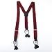 Red Checkered Casual Elastic Adjustable Suspender for Men Y&G perfect Suspenders SP2004