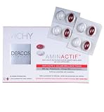 DERCOS AMINACTIF ANTI-HAIRLOSS + VOLUME, SHINE & TONE NUTRITIONAL SUPPLEMENT