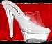 Pleaser Brand Style Princess-201 Clear Platform Mules High Heels Exotic Dancer Party Shoes 6 Heel