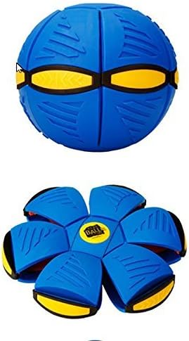 Yunhua Outdoor Frisbee Creative Toy Healthy Flying Saucer Ball Deformation Ball Magic flash Flying Discs Entertainment Sprot (Blue)