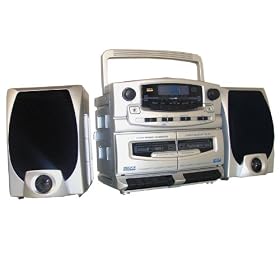 Supersonic Sc2020cd Am/fm Stereo Radio Double Cassette Recorder & Cd Player