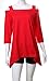 Lolichy Women Cold Shoulder Top Black 3/4 Sleeve Tunic Tops Tank