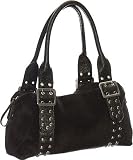 Black Faux Fur Satchel