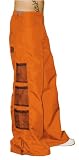 Ghast 32 Fat Bottom Raver Pants (Orange), Wide Leg Rave Pants, Dance Team Pants
