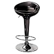 LumiSource Scooper Barstool, Black