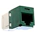 Panduit CJ688TGGR Category-6 8-Wire TG-Style Jack Module, Green