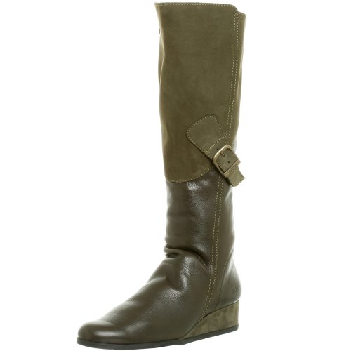 Arche Women's Ozarm Tall Boot On Low Covered Wedge