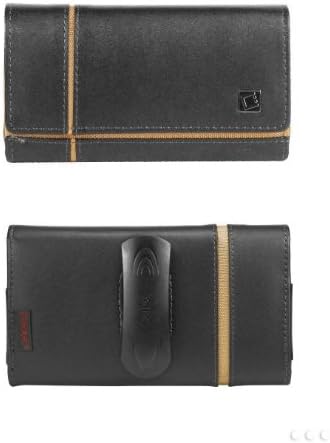Nokia Lumia 900 High Grade Leather Verona Case Pouch with Fixed Belt Clip and hidden magnet flap