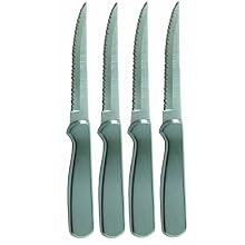 Ginsu Kotta Open Stock Series 4-Piece Japanese 420J2 Stainless Steel Steak Knife Set with Limited Lifetime Warranty