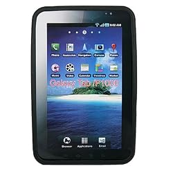 HDE&reg; Black Silicone Cover Case fits Samsung Galaxy Tab 7"