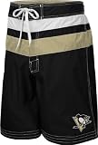 Pittsburgh Penguins Black Striped Swim Trunks