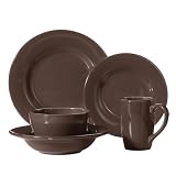 American Simplicity 20-pc. Dinnerware Set - Chocolate