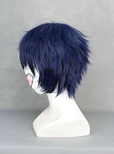 Heipi® Ao No Exorcist Okumura Rin / Brave 10 Cos Wig Blue Straight Short 32cm Anime Hair