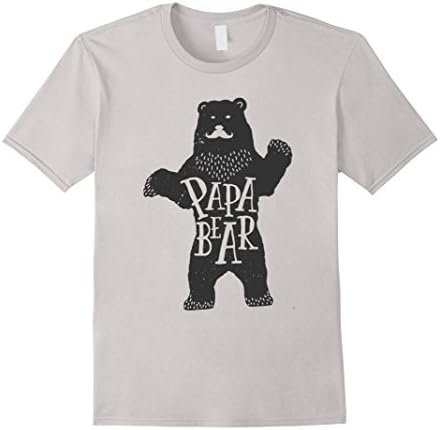 Men's Papa Bear t-shirt Medium Silver