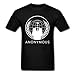 Spreadshirt Anonymous Movement Men's T-Shirt, XL, Black