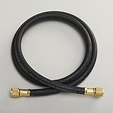 BC-60" 3/8" fl str. x 3/8" fl. str. Combination Charging/Hi-Vacuum Hose"