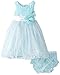 Nannette Baby Girls' Dress Soutche Bodice and Sparkle Skirt with Panty