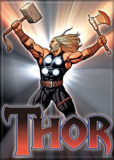 Marvel Comics Thor Red Logo Magnet 20135MV