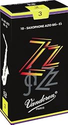 Vandoren ZZ Alto Saxophone Reeds #3, Box of 10