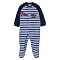 Newborn Boys' Just One Year Champ/Puppy Fleece SNP - Blue/Light Blue