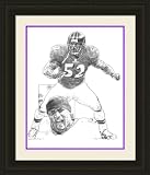 Baltimore Ravens Framed Ray Lewis Baltimore Ravens By Michael Mellett NFL Football