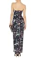 Gothic Rose Print Maxi Dress