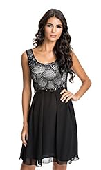 Sexy Mesh Chiffon/Polyester/Spandex Cocktail Club Dress/Homecoming Dress/Party Dress/Wedding Dress/Tunic 