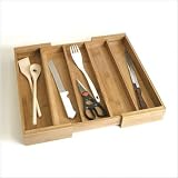 41wuagNGjTL. SL160  Lipper International Bamboo Expandable Utensil Organizer...