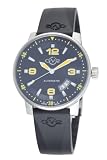 GV2 by Gevril Men's 4012R Stadium Automatic Stainless Steel Rubber Strap Watch
