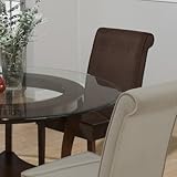 Rollback Chair in Chestnut Velvet Microfiber [Set of 2]