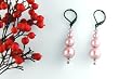 Swarovski Pearl Earring - Powder Rose / Pink (Grace)