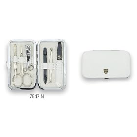Drei Schwerter - Trousse manucure & p�dicure 6 pi�ces en similicuir de premier choix. Qualit�: Fabriqu� � Solingen, Allemagne
