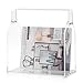 Torre & Tagus Acrylic Toolbox Rectangle Magazine Basket, White