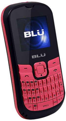 BLU Q160 Deejay II - Unlocked Phone - US Warranty - Retail Packaging - Black/Pink