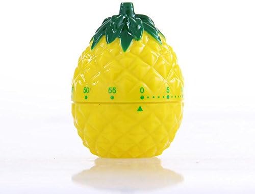 Kardiar Best Manual Yellow Fruit Pineapple Kitchen Timer For Home Cooking 60 Minutes Novelty Loud Bbq Outdoor Mechanical Timers