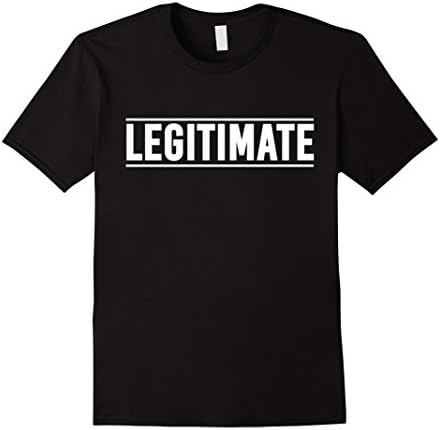 Men's Legitimate T Shirt Medium Black