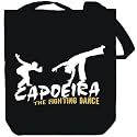 Canvas Tote Bag Black " Capoeira DANCING THE FIGHT " Sports