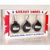 Cherry Bomb Sparkling Party Candles Set of 3 Fourth of July