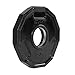 CAP Barbell 12-Sided Rubber Olympic Grip Weight Plates, Black, Single, 2.5 Pound