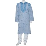 Men Kurta Pajama Summer Clothes Evening Fashion of India Size L