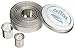 Ateco 5357 Plain Edge Round Cutters in Graduated Sizes, Stainless Steel, 11 Pc Set