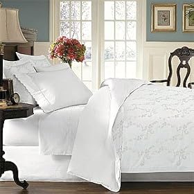 Casa 310TC Single Ply Cotton Duvet Set, Full/Queen