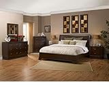 Pierce 6-pc King Bedroom Set Bed, 2 Nightstands, Dresser, Mirror and Chest