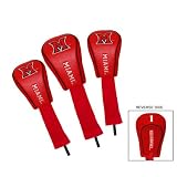 Miami (Ohio) RedHawks 3 Pack Sock Golf Club Headcovers - Golf